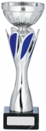 Silver And Blue Cup Trophy 9 inches 23cm : New 2020