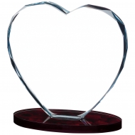 Heart Glass Award 4.75 inches 12cm : New 2020