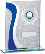 Blue Glitter Glass Award 16.cm : New 2019