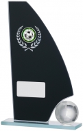 Football Mirror Glass Award 8 inches 20.5cm : New 2020