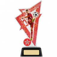 Male Football Acrylic Award 7.5 inches 19cm : New 2020