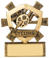 Cycling Mini Shield Trophy Award