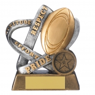 Infinity Rugby Award 4 inches 11cm : New 2020